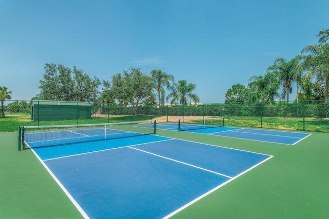 view of tennis court