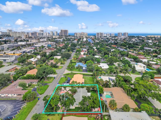 2600 NE 30th St, Fort Lauderdale, FL 33306 - aerial view featuring a view of city and a water view