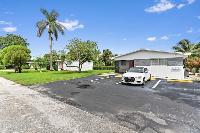 view of uncovered parking lot