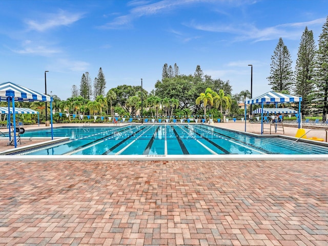 view of pool