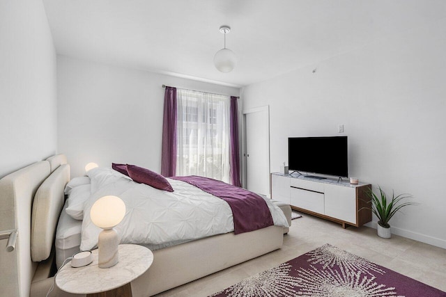 view of tiled bedroom