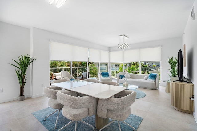 view of dining room