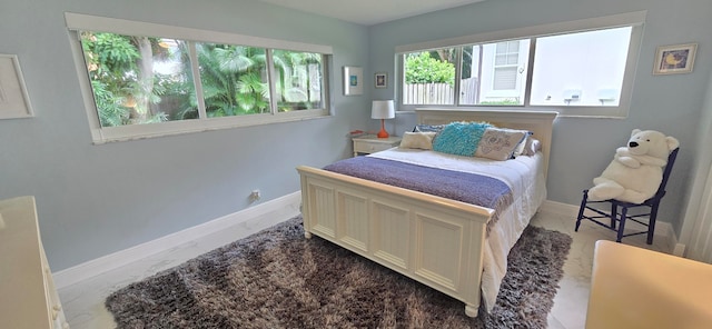 view of tiled bedroom