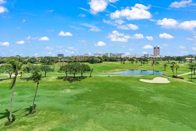 220 SE Mizner Blvd Unit 523, Boca Raton, FL 33432 - view of home's community featuring view of golf course, a water view, and a lawn