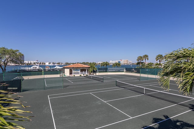 view of tennis court