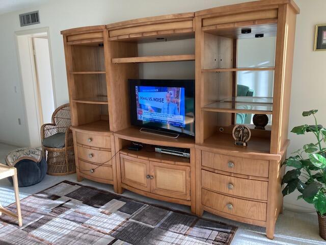 living room with visible vents