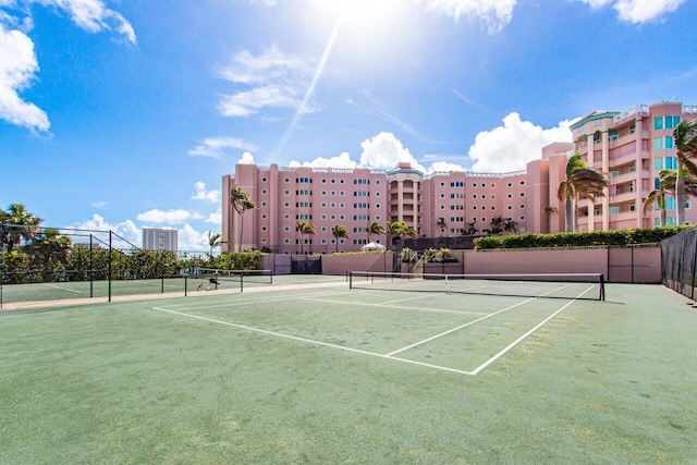 view of tennis court