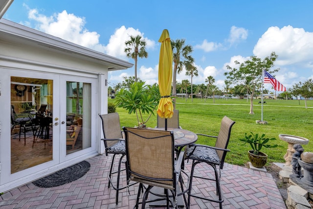 view of patio / terrace with french doors