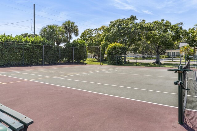 view of tennis court