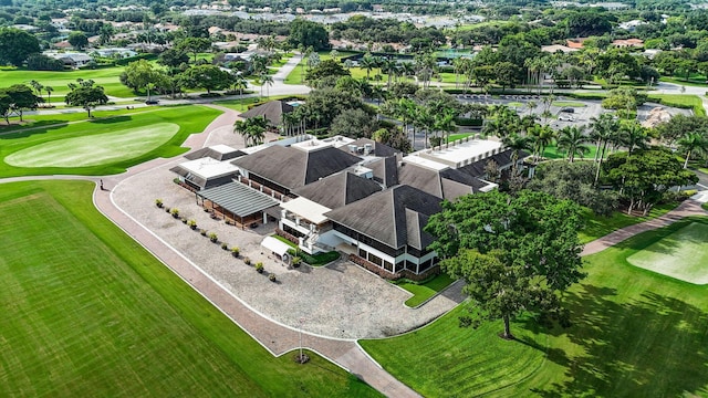 bird's eye view featuring golf course view