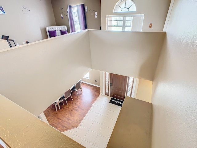 view of tiled entryway