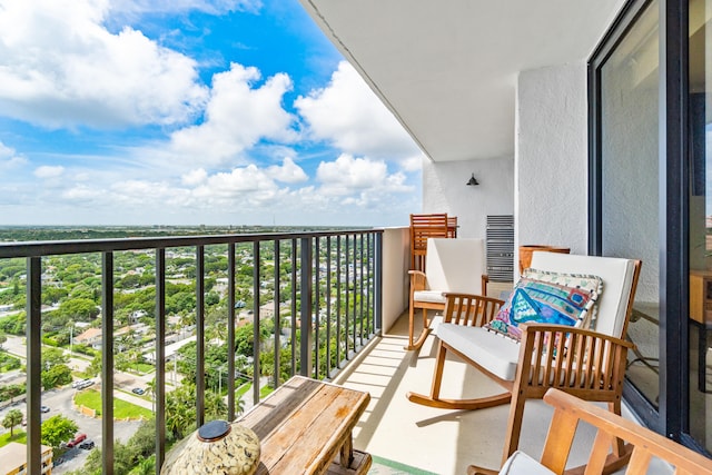 view of balcony