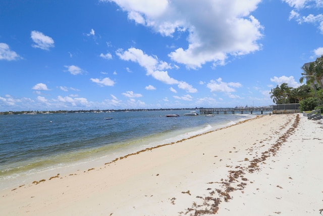 water view featuring a view of the beach