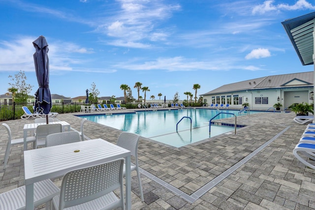 view of pool with a patio