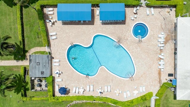 2078 SW 13th Ter, Boynton Beach, FL 33426 - aerial view of a pool area