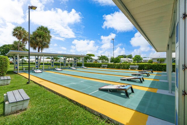 2078 SW 13th Ter, Boynton Beach, FL 33426 - view of home's community featuring shuffleboard and a lawn
