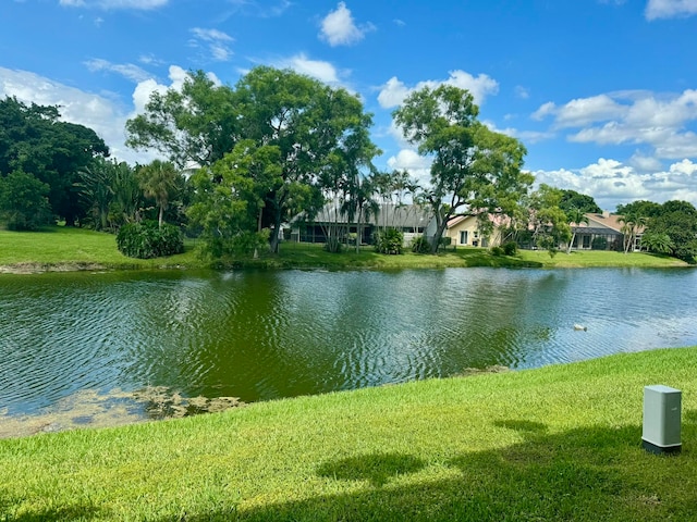 view of water feature