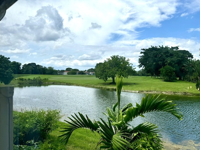 view of water feature