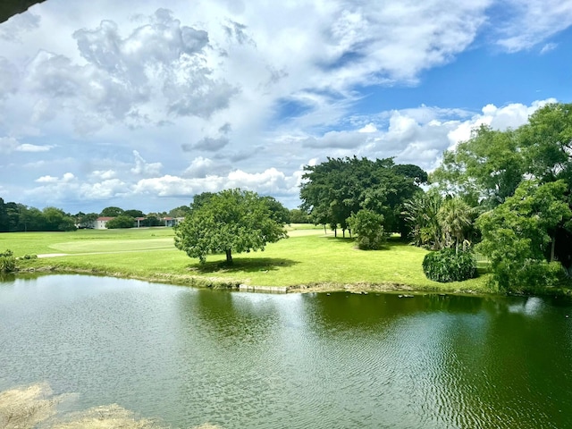 view of water feature