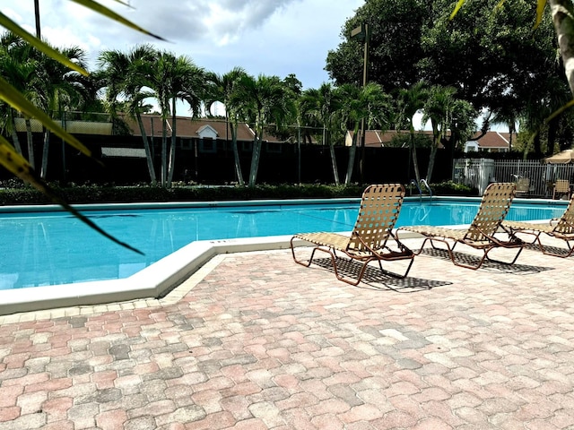 view of pool with a patio