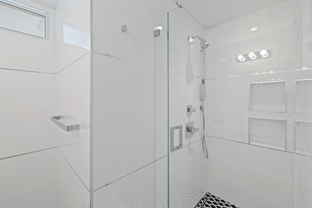 bathroom with walk in shower