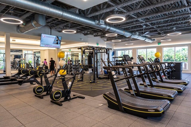 view of exercise room