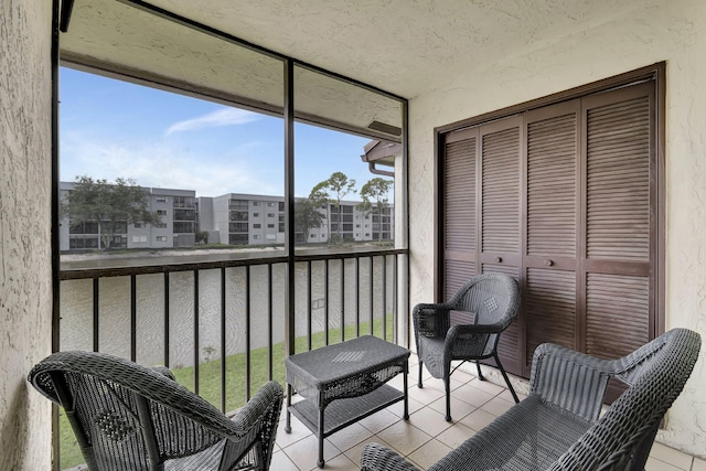 view of sunroom