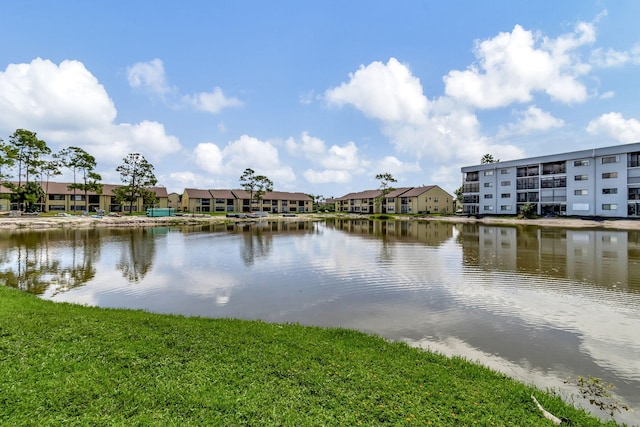 property view of water with a residential view