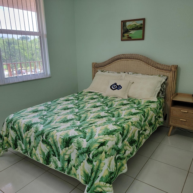 view of tiled bedroom