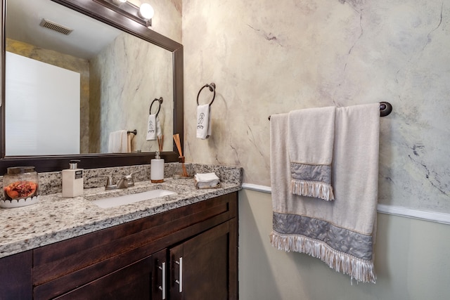 bathroom featuring vanity