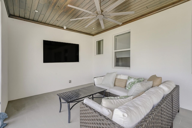 view of patio featuring outdoor lounge area