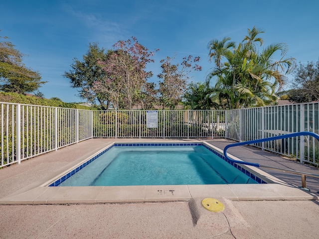 view of pool