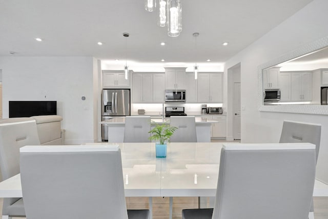 view of dining area