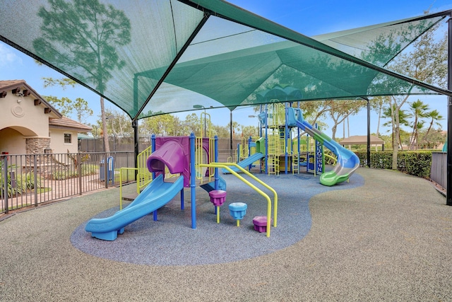 view of jungle gym