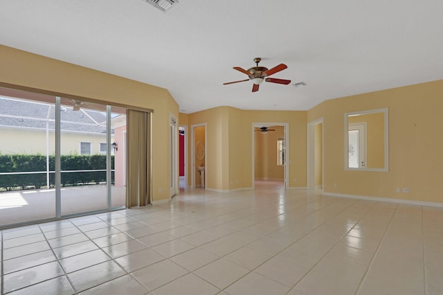 view of tiled spare room