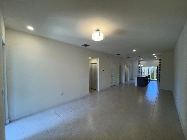 view of tiled empty room