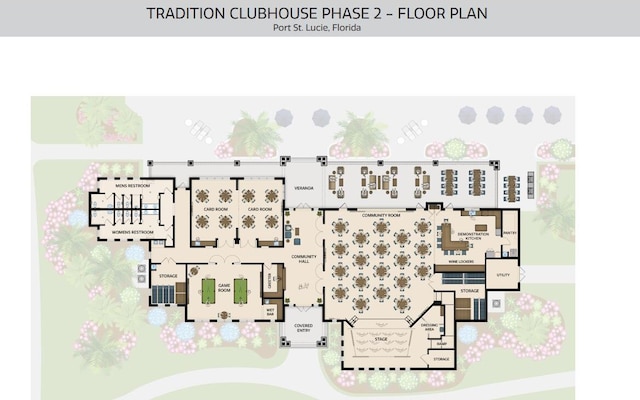 exercise room with ceiling fan and carpet flooring