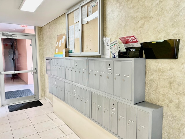 interior space featuring mail boxes