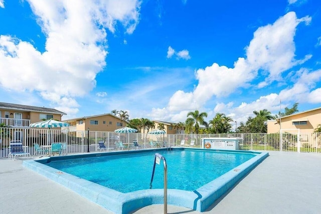 view of pool with a patio