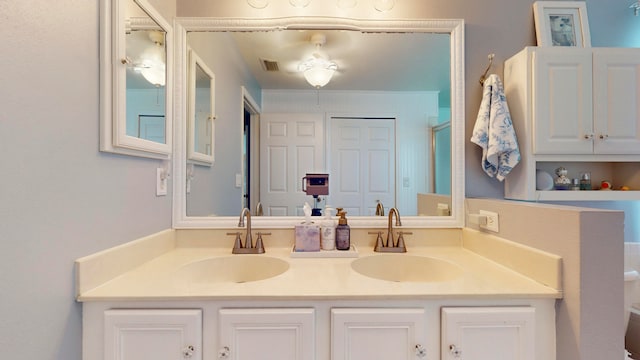 bathroom featuring vanity