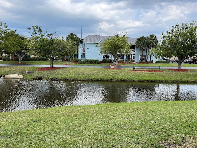 view of water feature