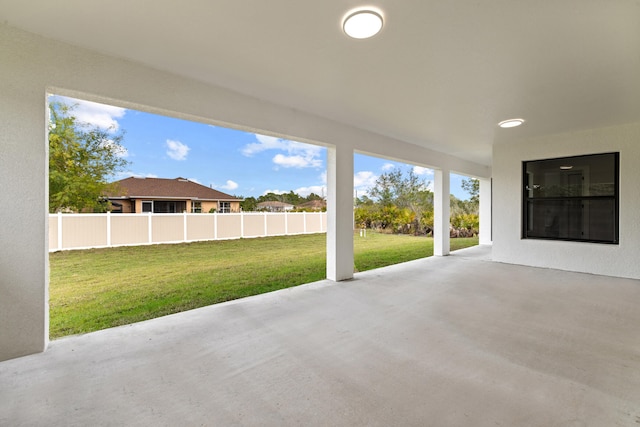 view of patio / terrace with fence