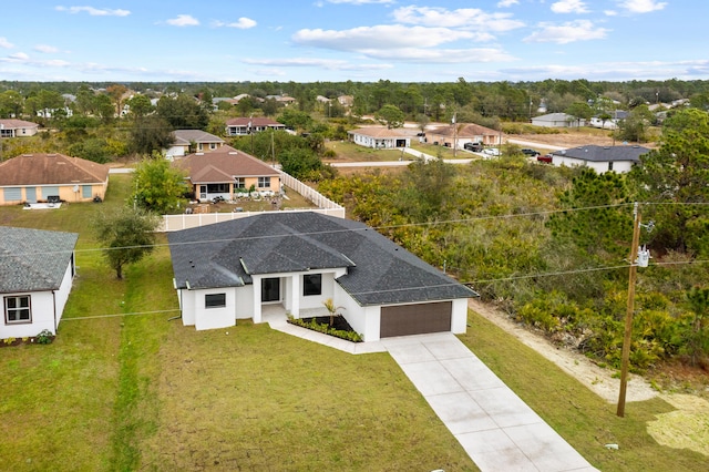 drone / aerial view featuring a residential view