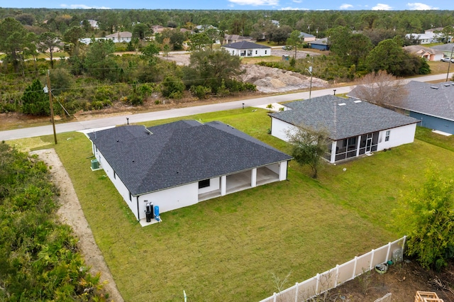 aerial view featuring a residential view