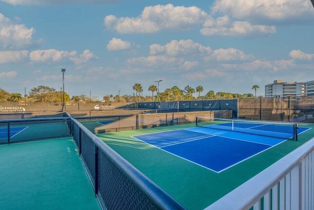 view of tennis court