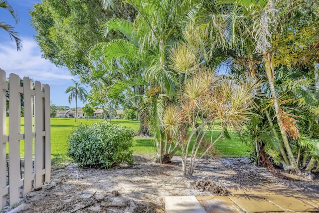 view of patio with fence