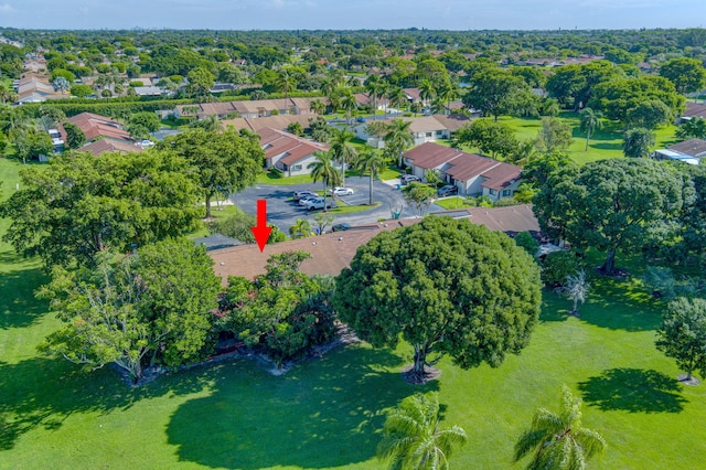 bird's eye view featuring a residential view