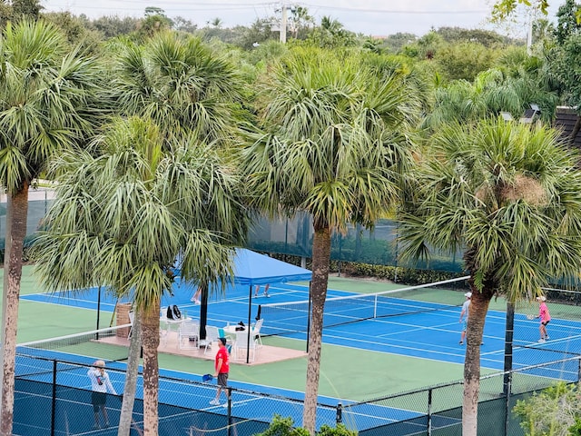 view of tennis court