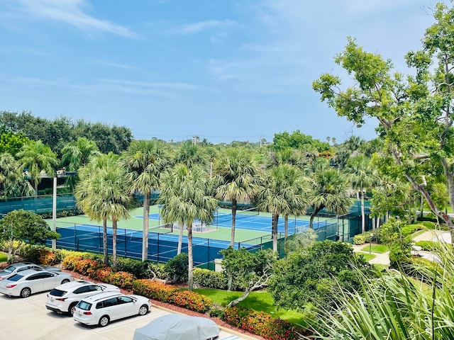 view of tennis court