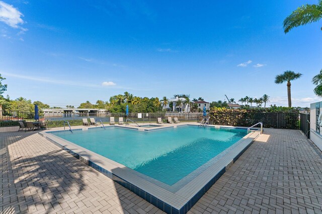 view of pool with a patio